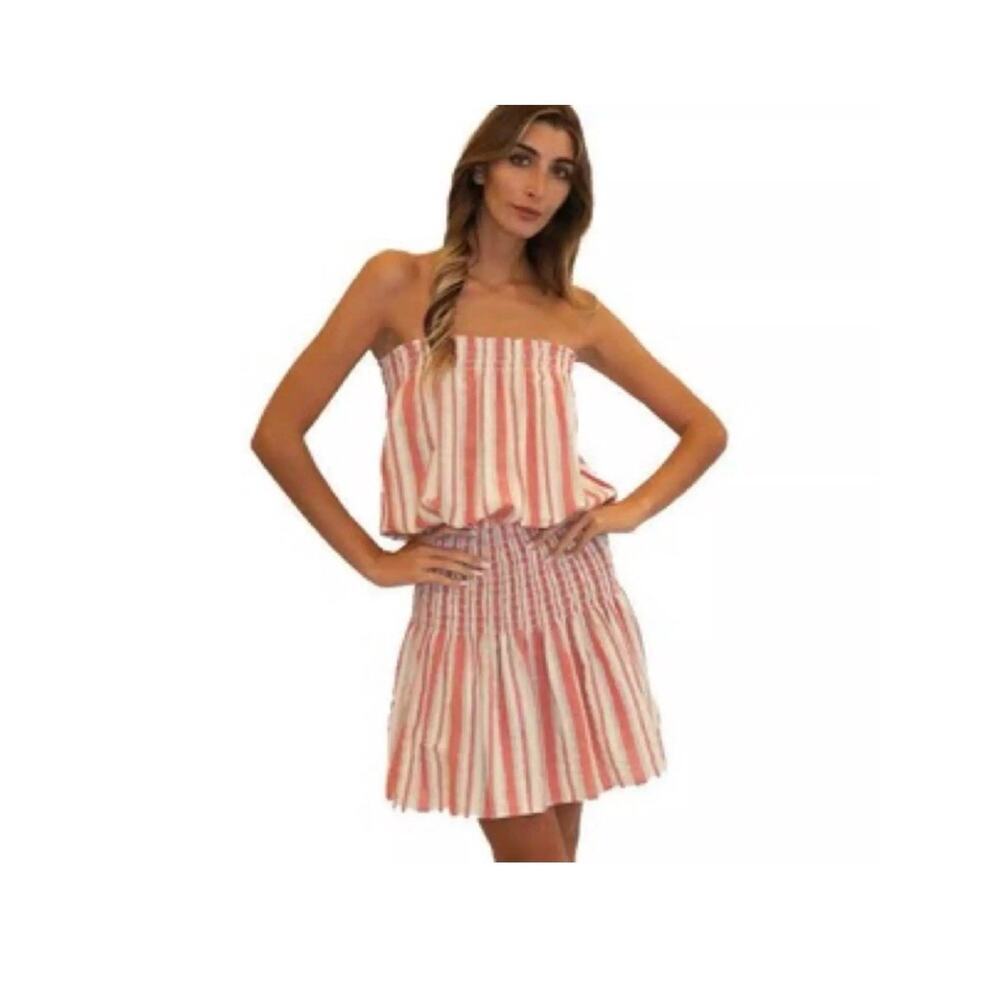 REVOLVE BLUE LIFE GOOD KARMA MINI SMOCKED DRESS SMALL 2239